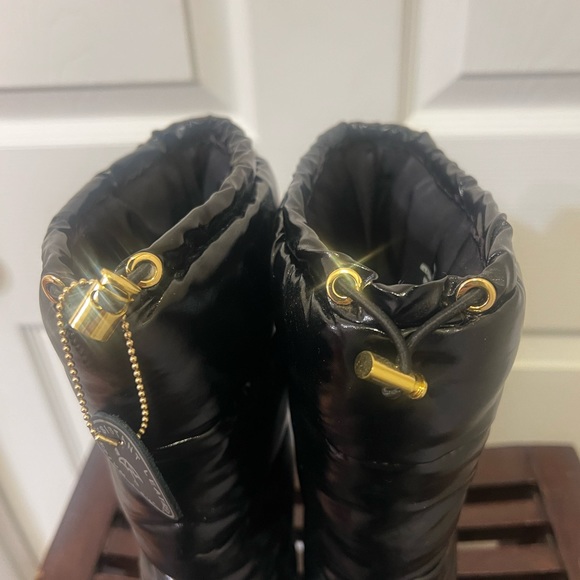 Ralph Lauren Rudee black water resistant leather boots, size 6, brand new! - Picture 4 of 13